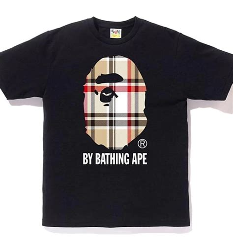 bape x burberry shirt|Burberry bathing ape shirt.